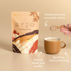 RYZE Mushroom Chai Starter Bag - Easy Store