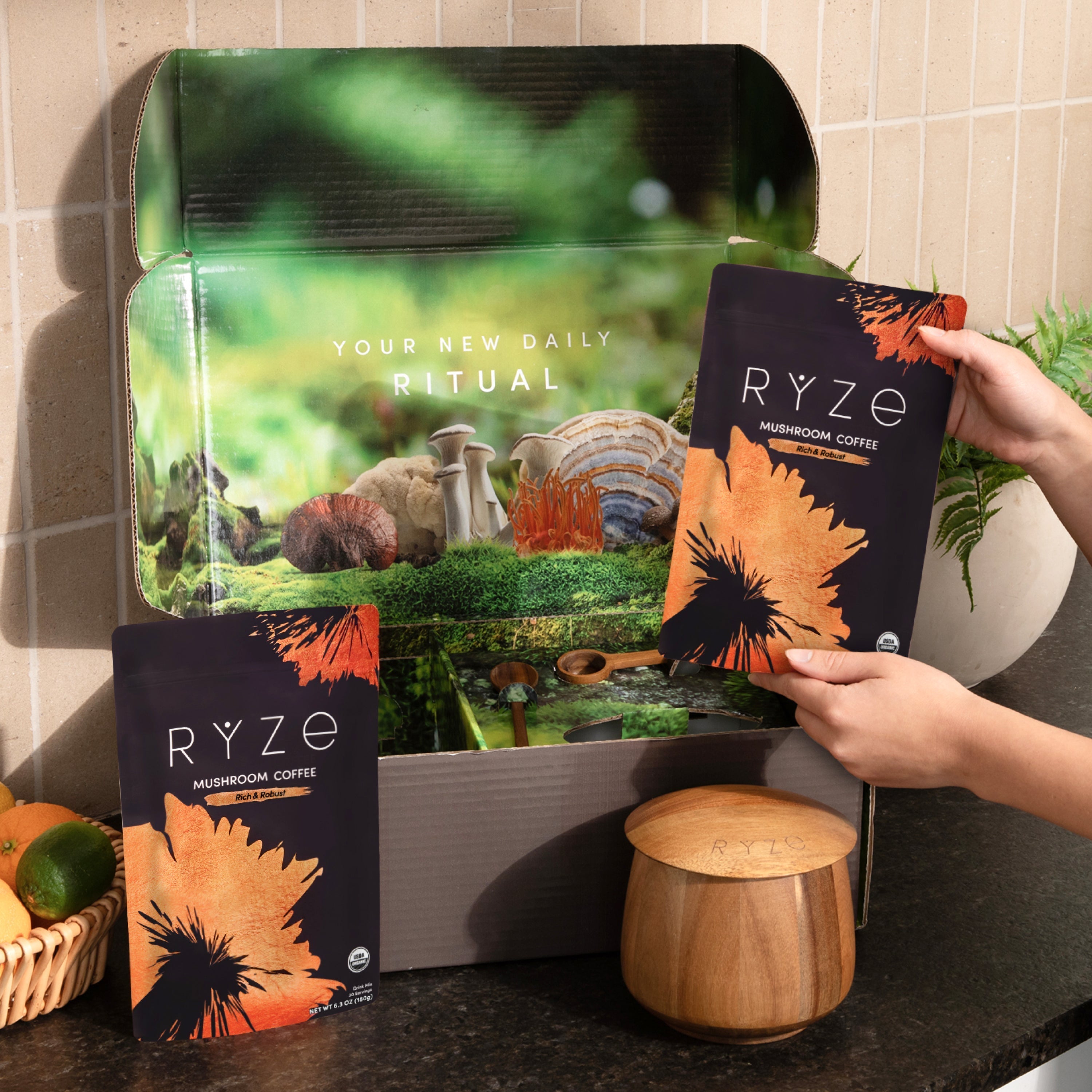 RYZE Ritual Set Dark Roast (90 Day Plan) - Easy Set