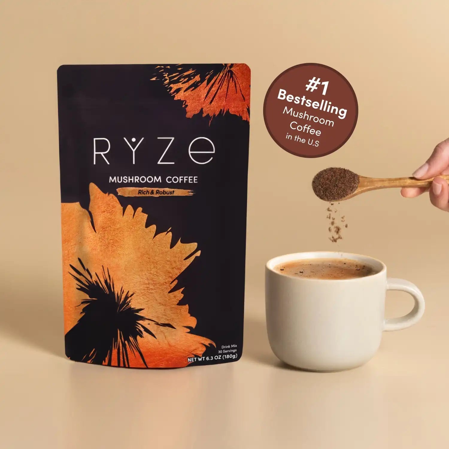 Coffee Dark Roast (30 Servings) - Light Storage