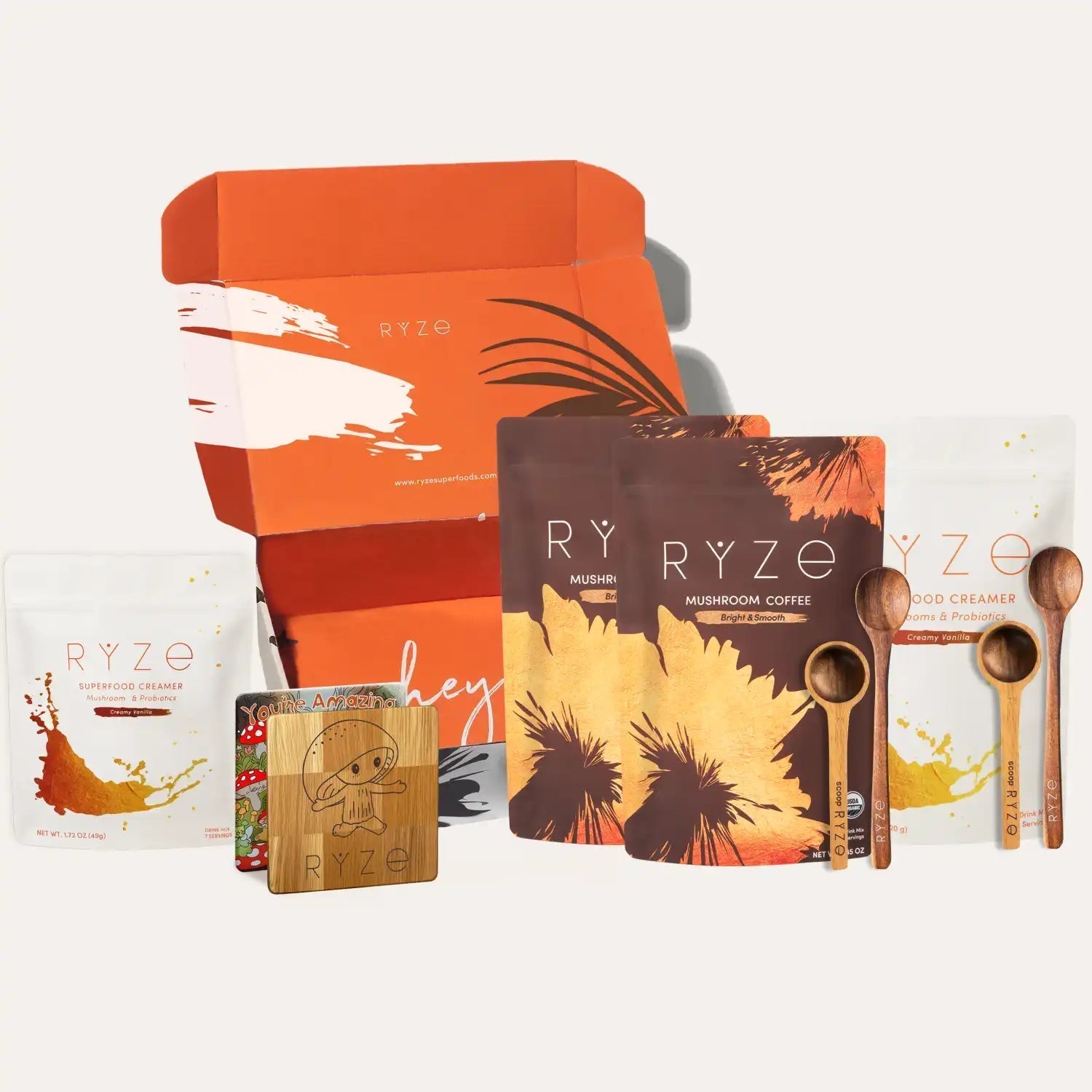 RYZE Starter Gift Set (2 Coffees + 1 Creamer) - Clean Bundle