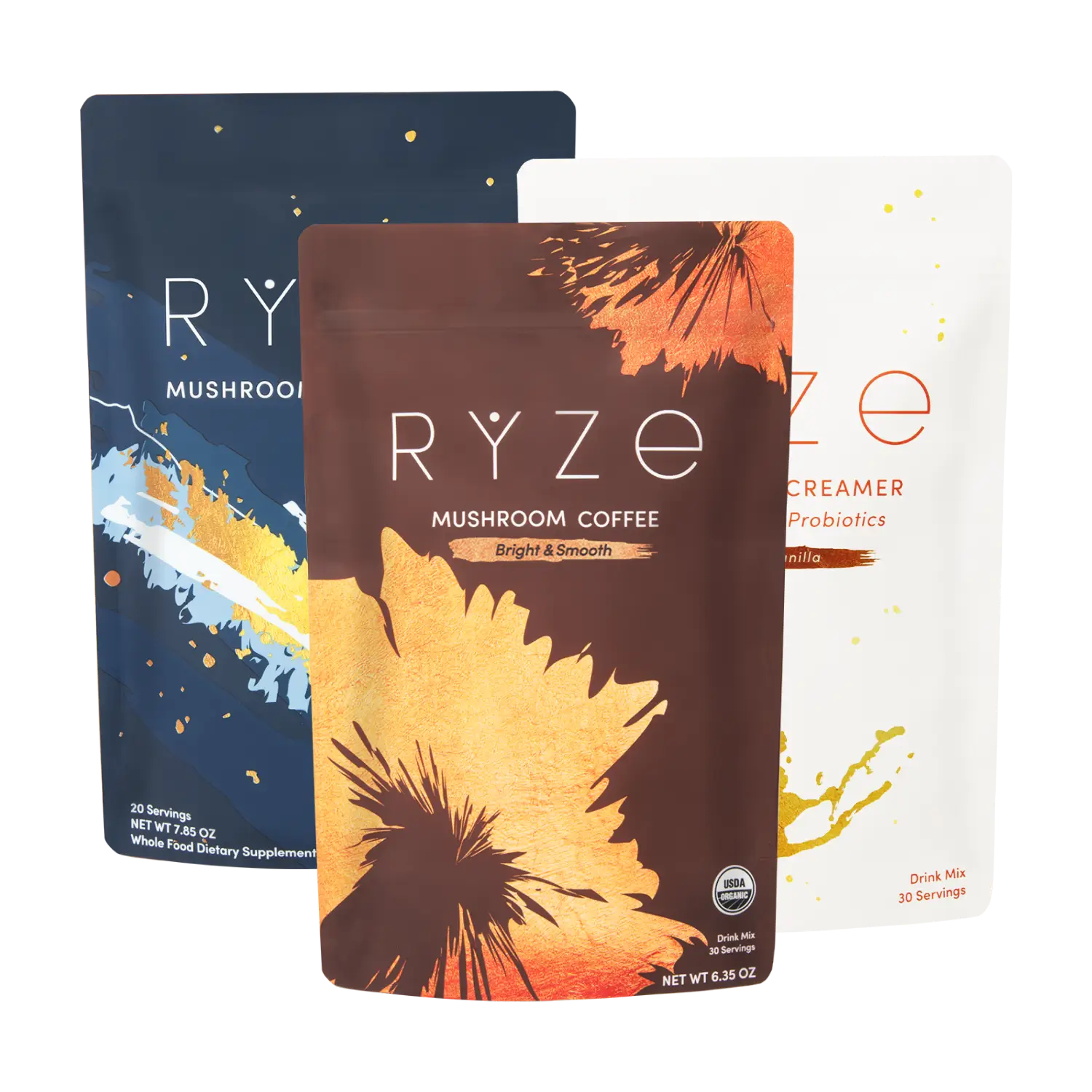 RYZE Ritual Set (Cocoa + Coffee + Creamer) - Travel Edit