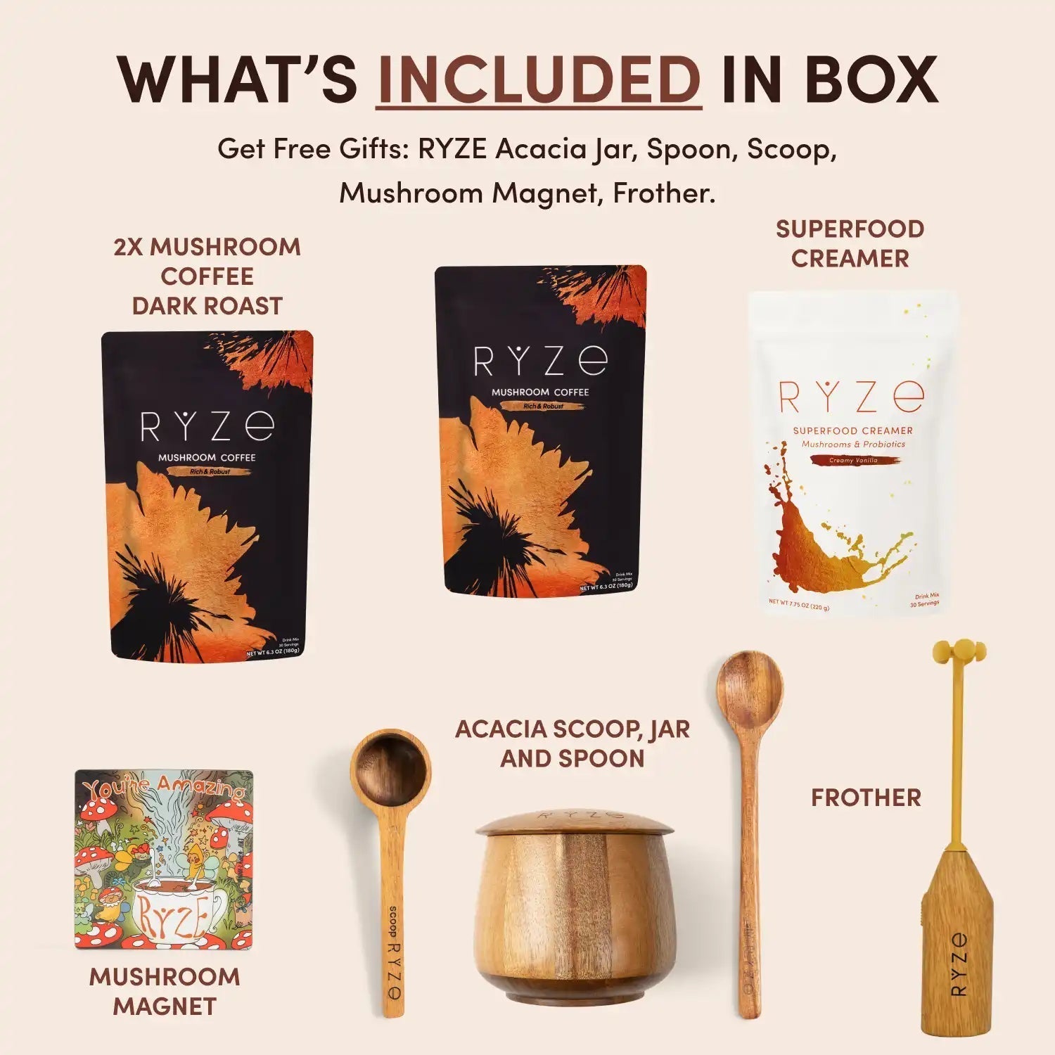 Mushroom Coffee Ritual Set - Gift Ready