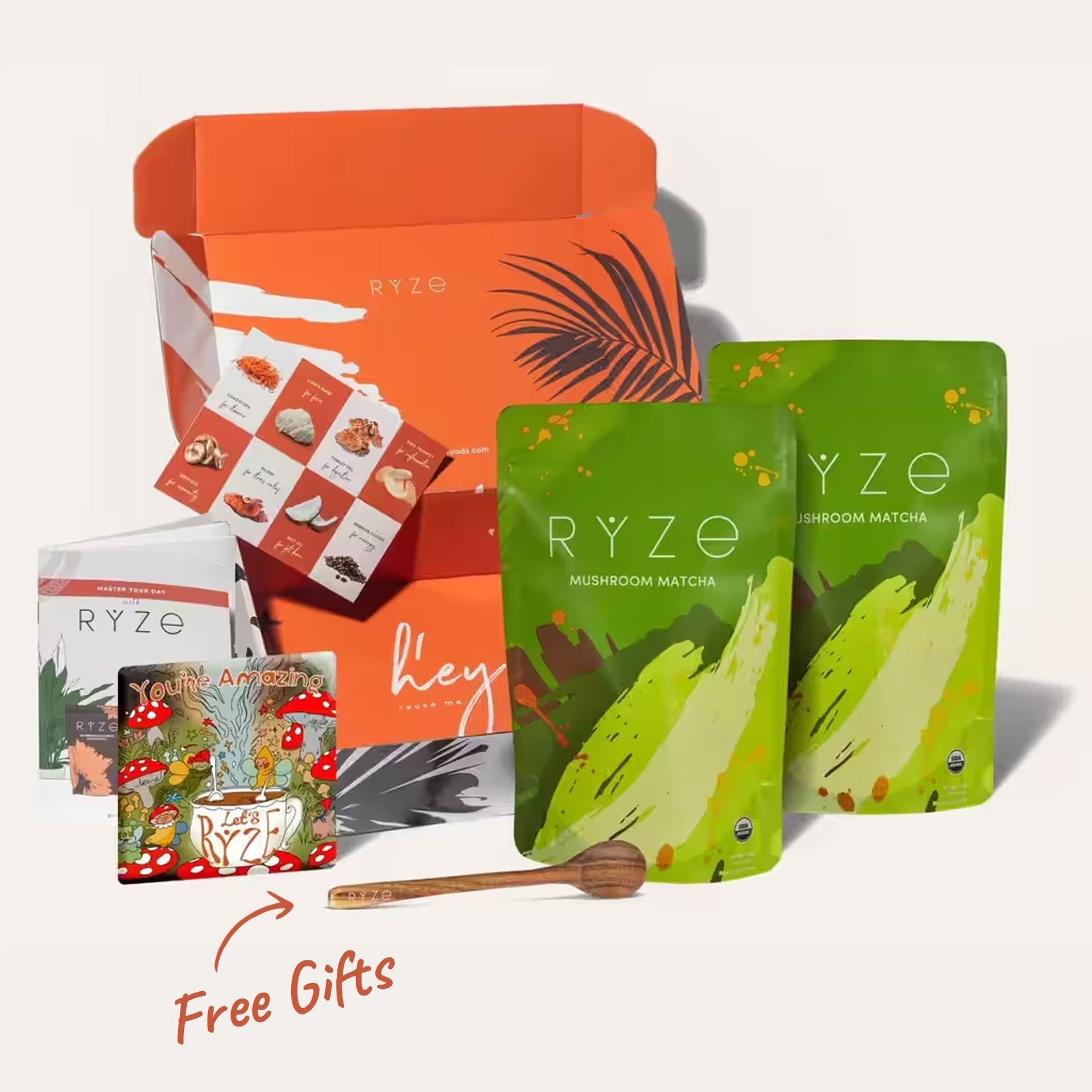 RYZE Organic Matcha Starter Kit (60 servings) - Clean Bundle