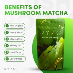 RYZE Organic Matcha Starter Kit (60 servings) - Clean Bundle